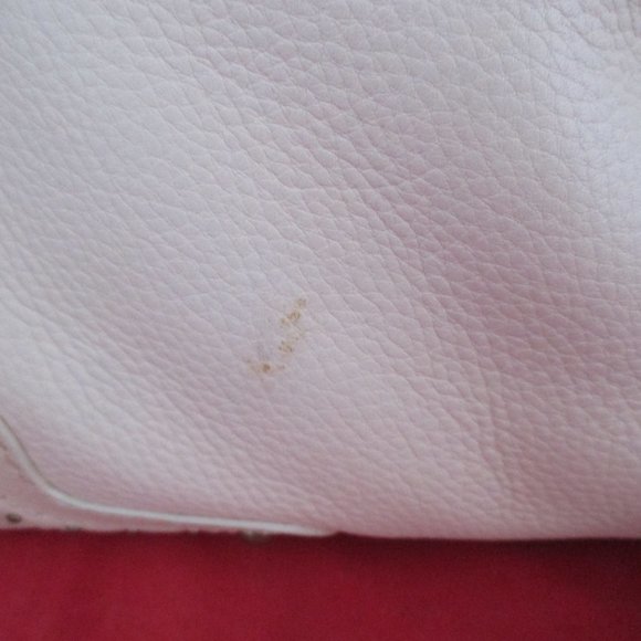 MICHAEL KORS LEATHER DRAWSTRING SATCHEL - Light Beige #1 - Picture 8 of 14